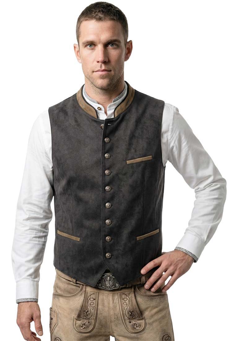 Trachtenweste Erich anthrazit