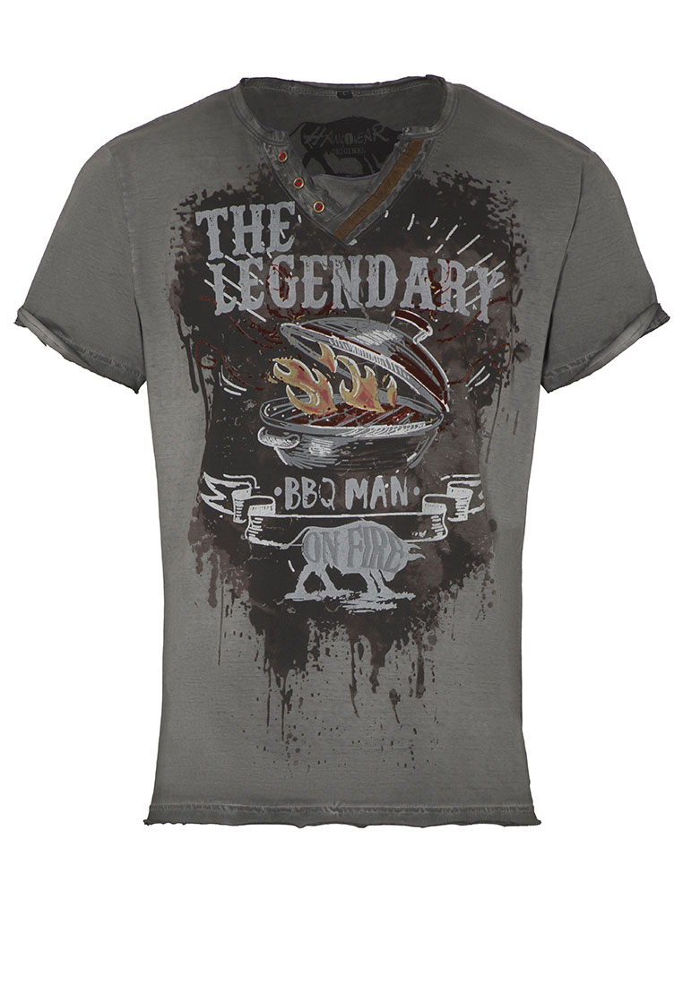 Herrenshirt Legendary grau