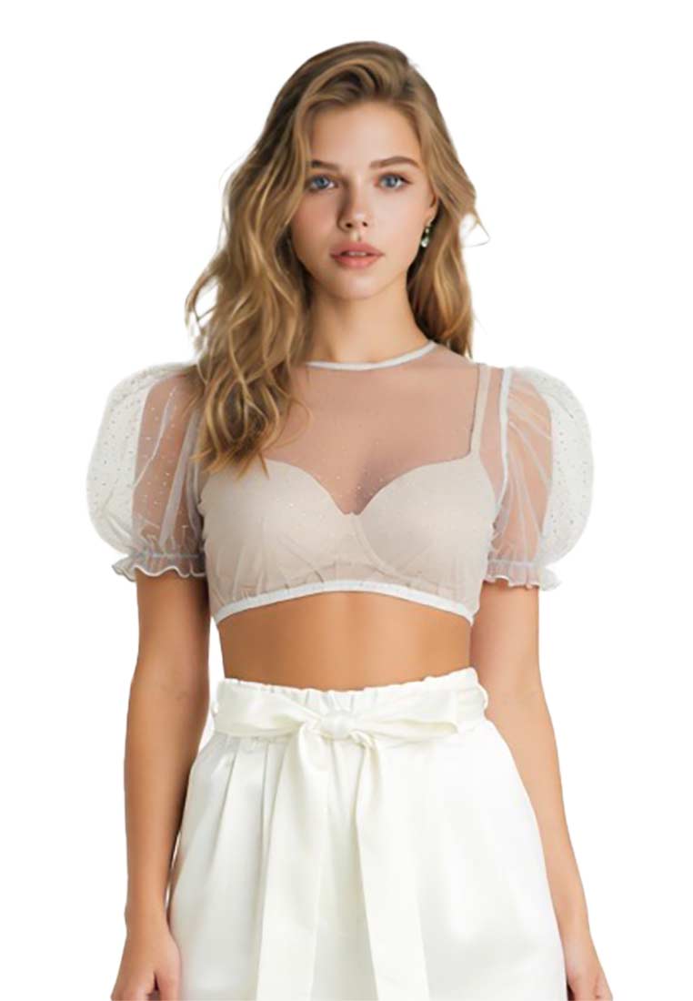 Dirndlbluse Kochel creme