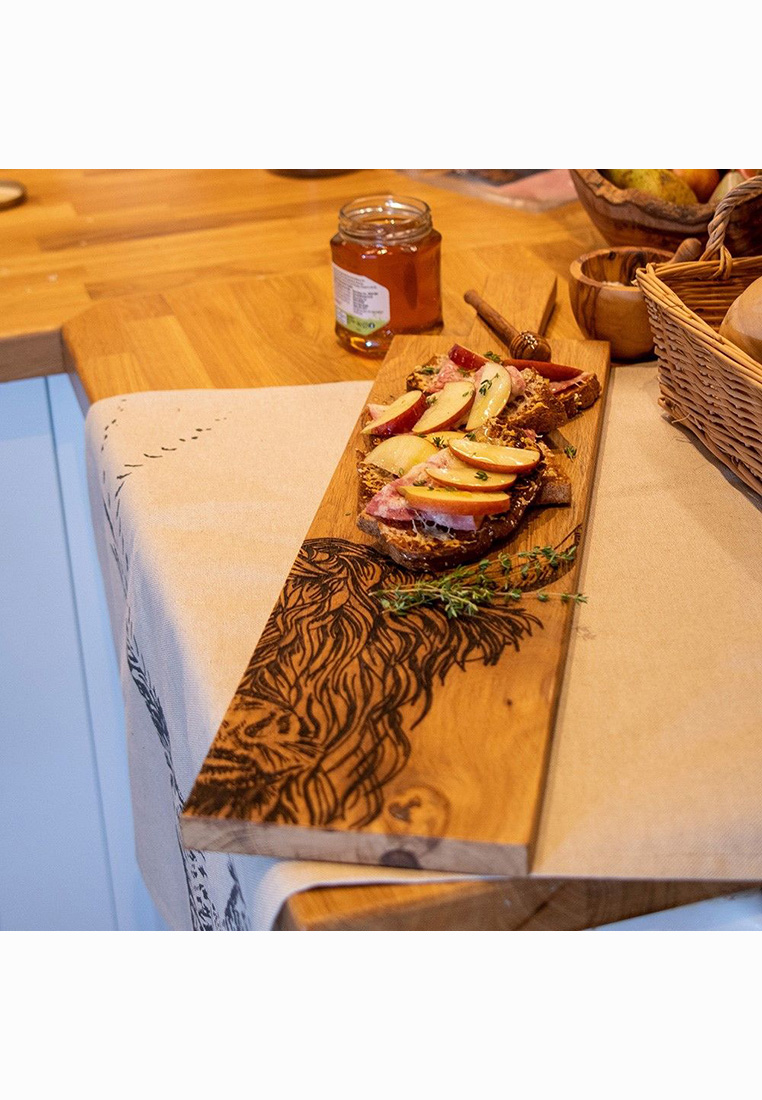 Eichenbrett Hochlandrind  Eichenbrett Hochlandrind