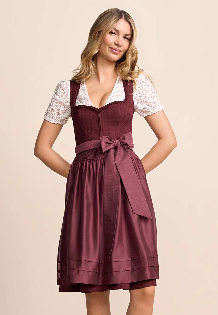Dirndl Irvela bordeaux 60 cm