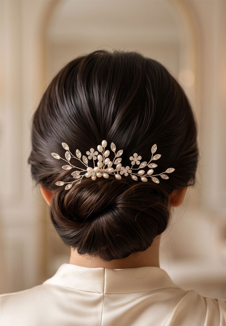 Kristall & Strass Brauthaarkamm