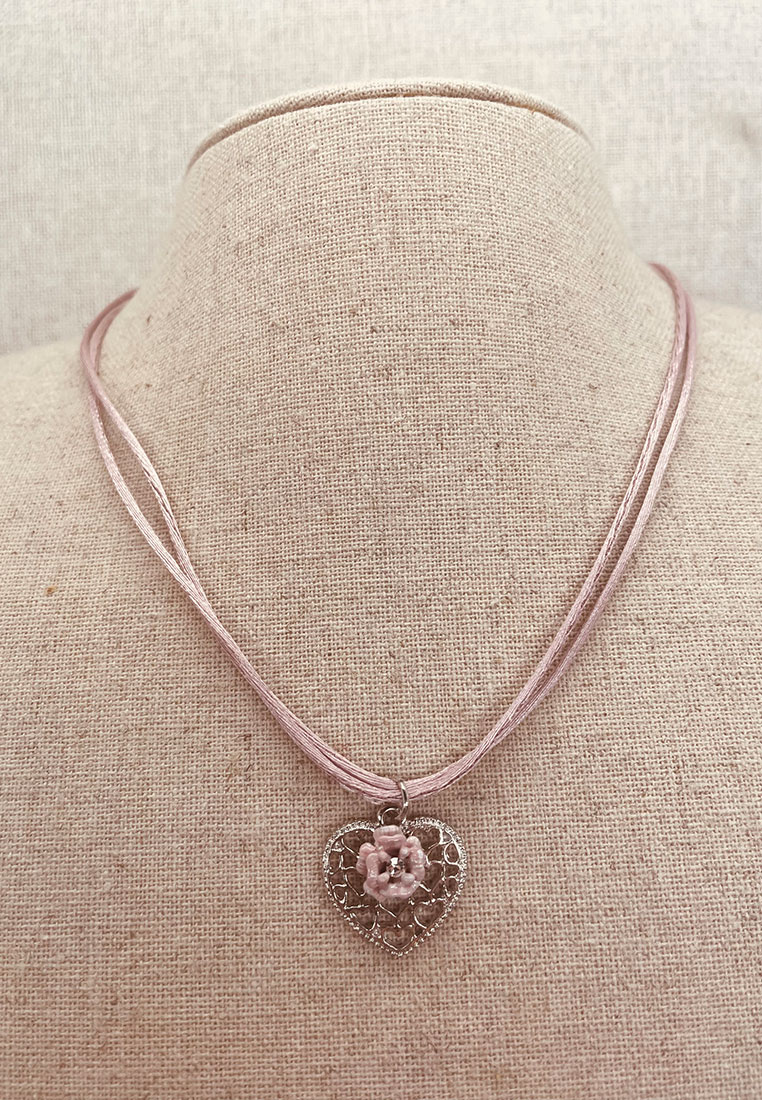 Trachtencollier Rosenherz nude Trachtencollier Rosenherz nude