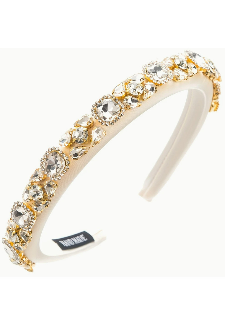 Strass Haarreif creme