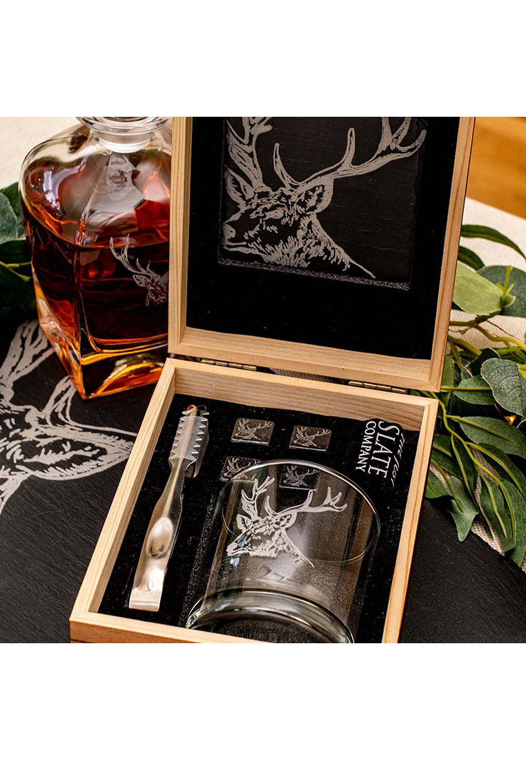 Geschenkbox Hirsch Selbrae House Drinks Set