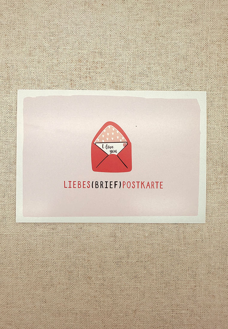 Liebes(Brief)Postkarte