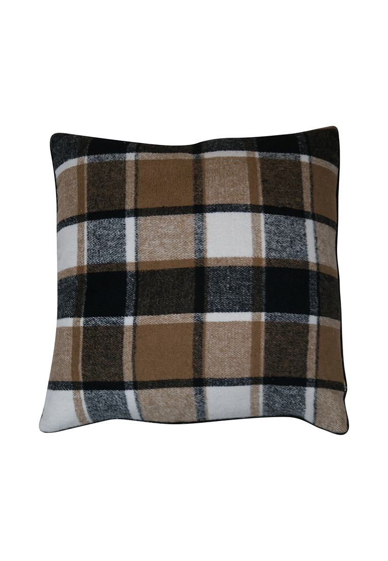 Kissen kariert braun-schwarz 45x45cm Kissen kariert braun-schwarz 45x45cm