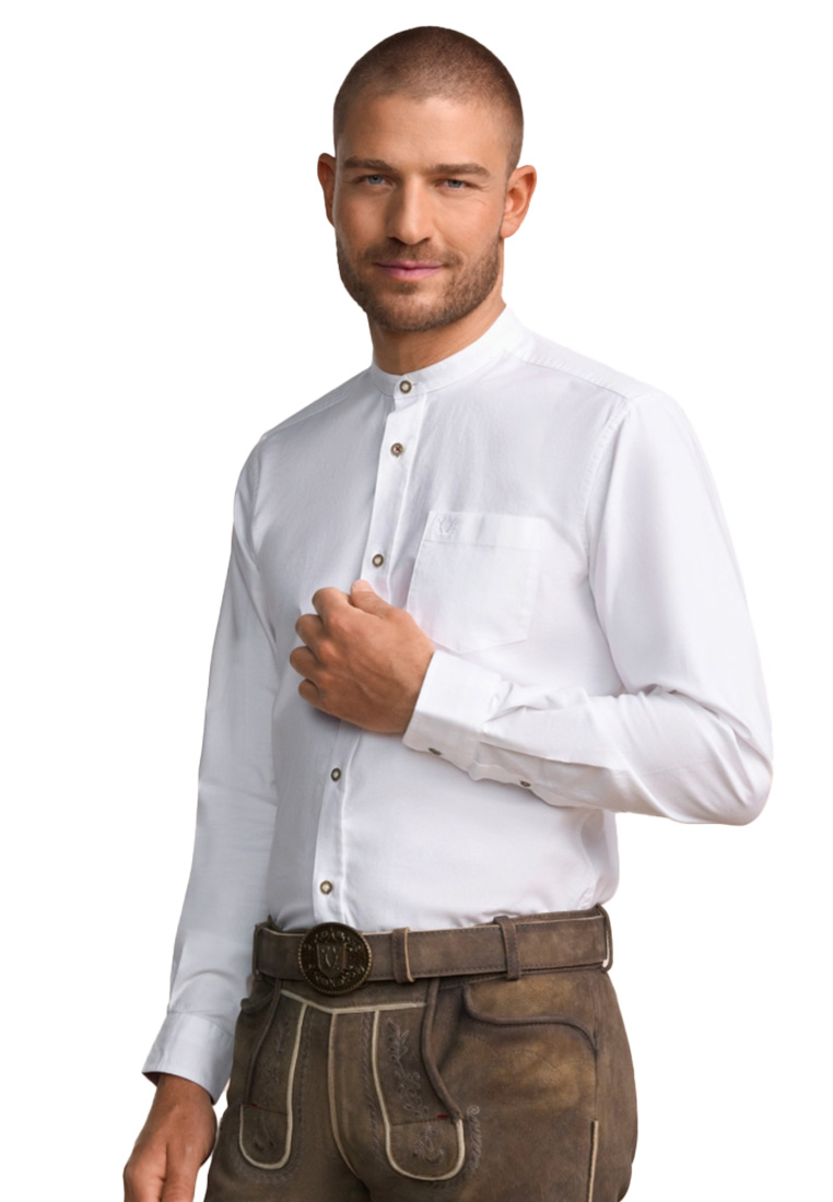 Trachtenhemd Byrin weiss