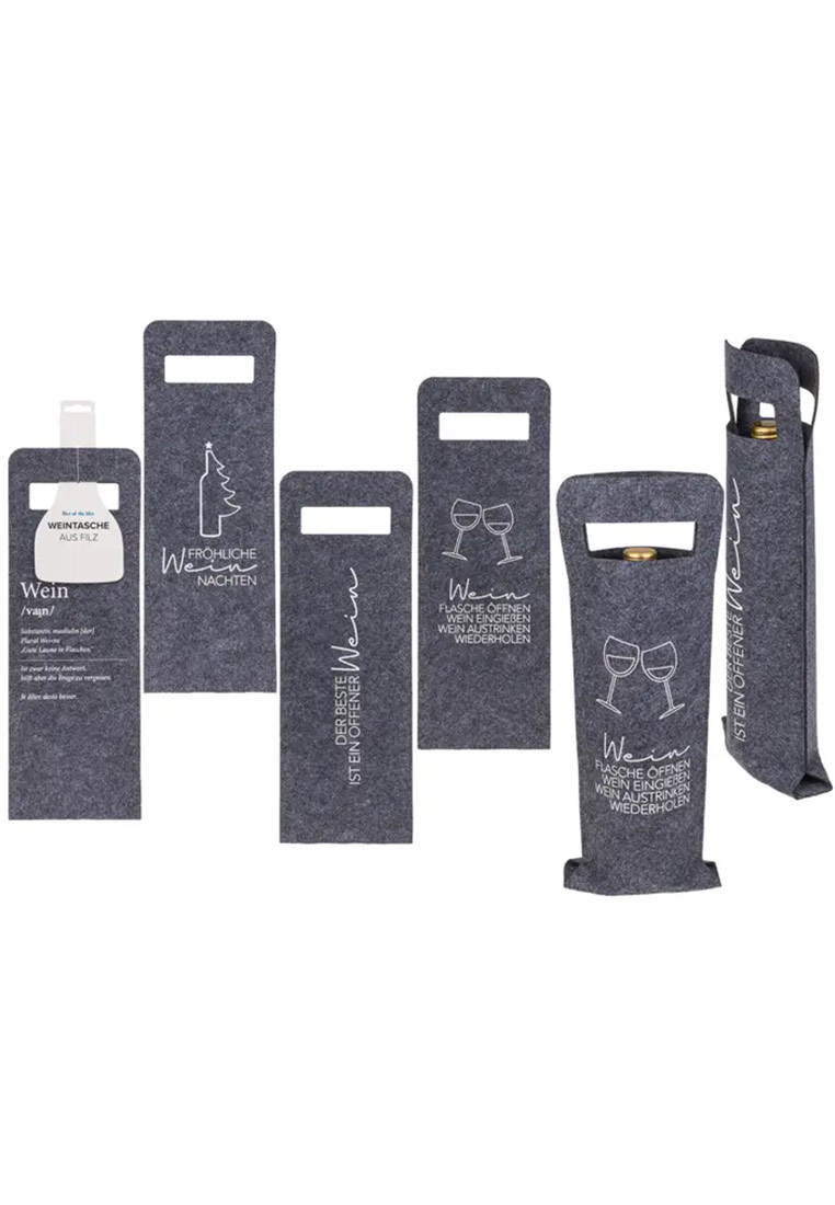 Weinbeutel aus Filz Weinbeutel aus Filz