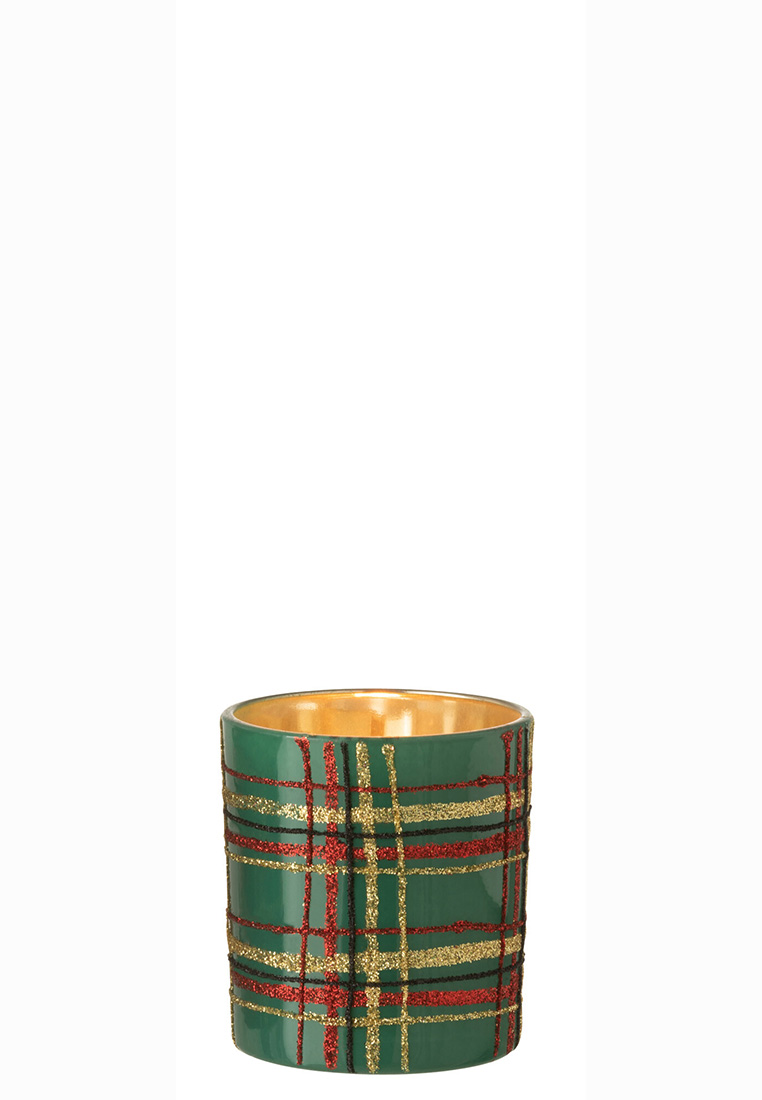 Windlicht Rauten grün Windlicht Rauten grün