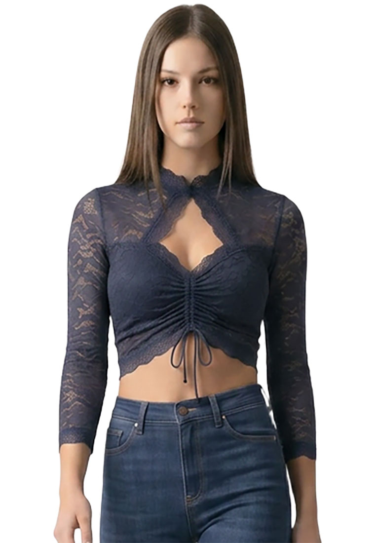 Dirndlbluse Amore Italiano marine