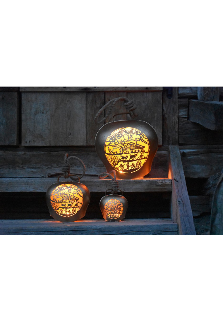 Glocke Chalet schwarz mittel Glocke Chalet schwarz mittel