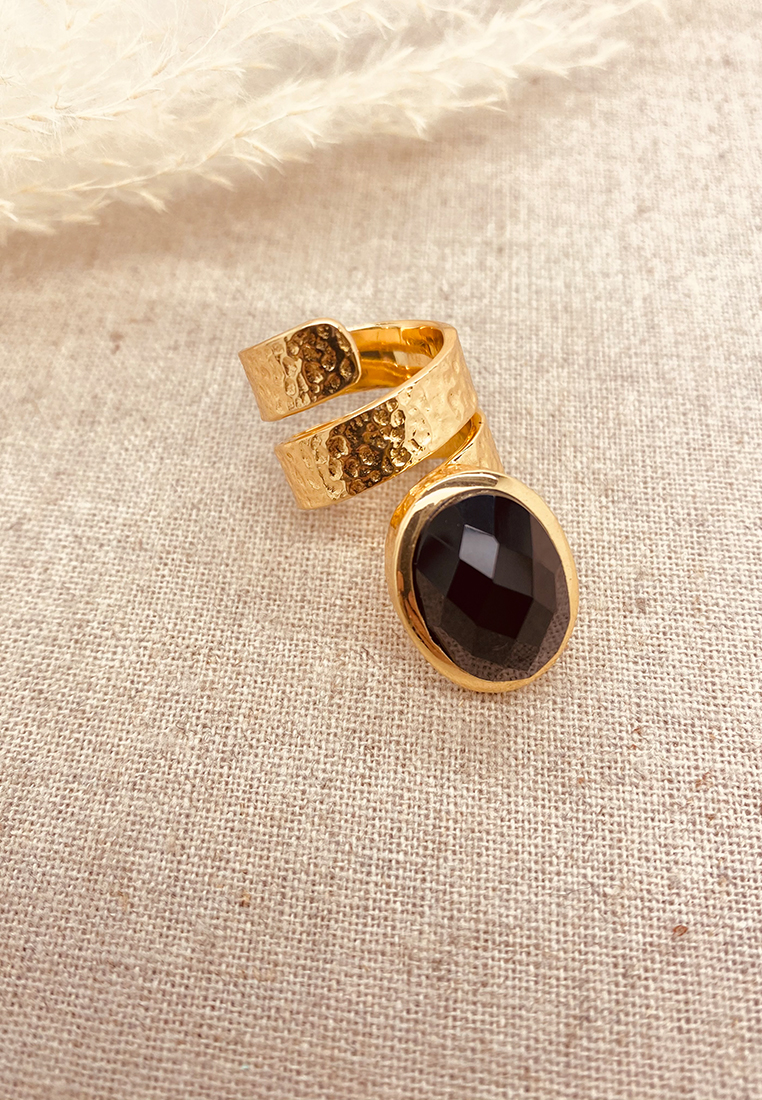 Ring Layana Gold schwarz Ring Layana Gold schwarz