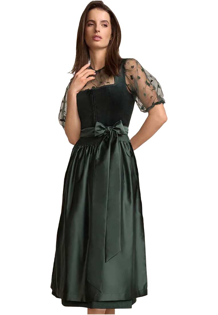 Dirndl Velorae dunkelgrün 70cm