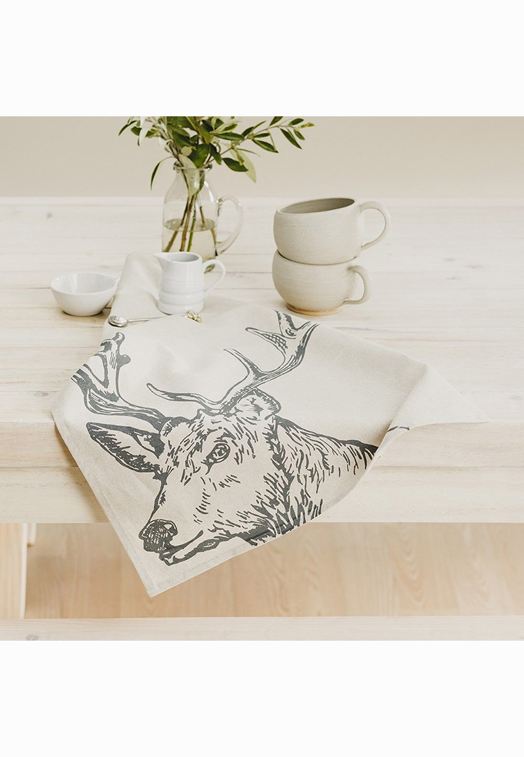 Leinen Küchentuch Hirsch  Leinen Küchentuch Hirsch