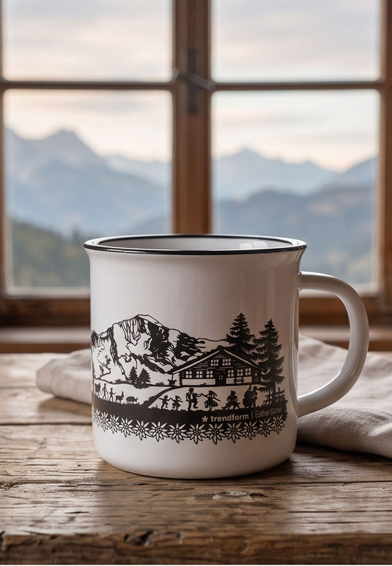 Keramik Tasse SWISS TRADITION