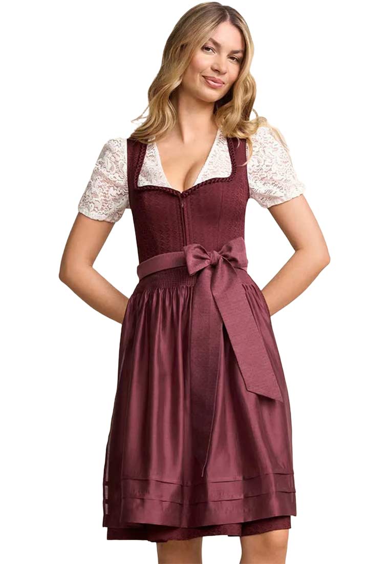 Dirndl Irvela bordeaux 60 cm