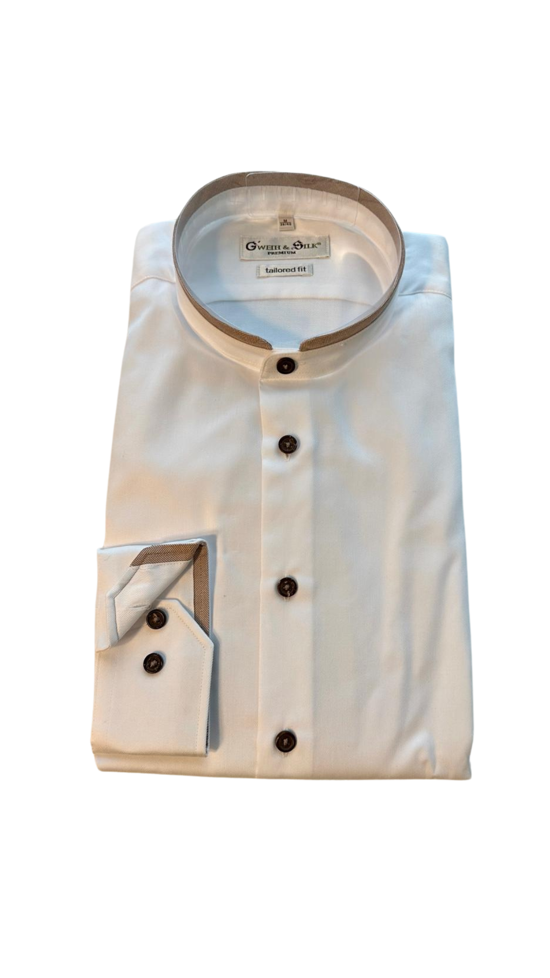 Trachtenhemd Wesslingersee weiss beige