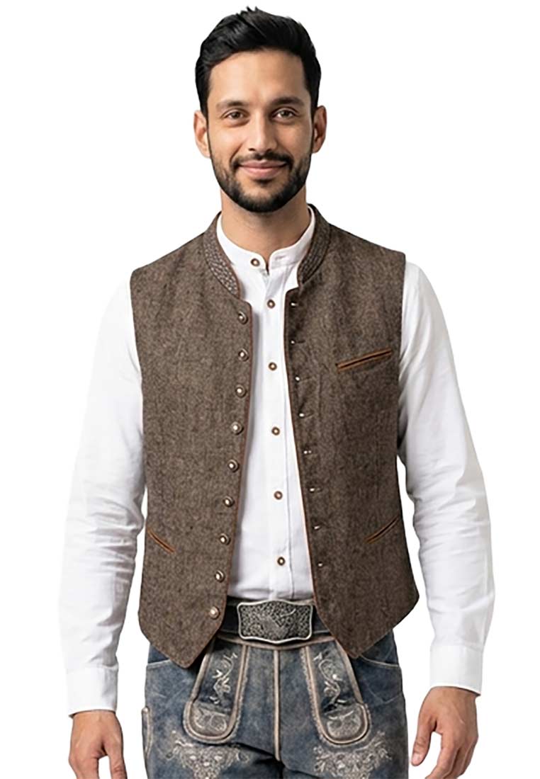 Trachtenweste Oliver braun