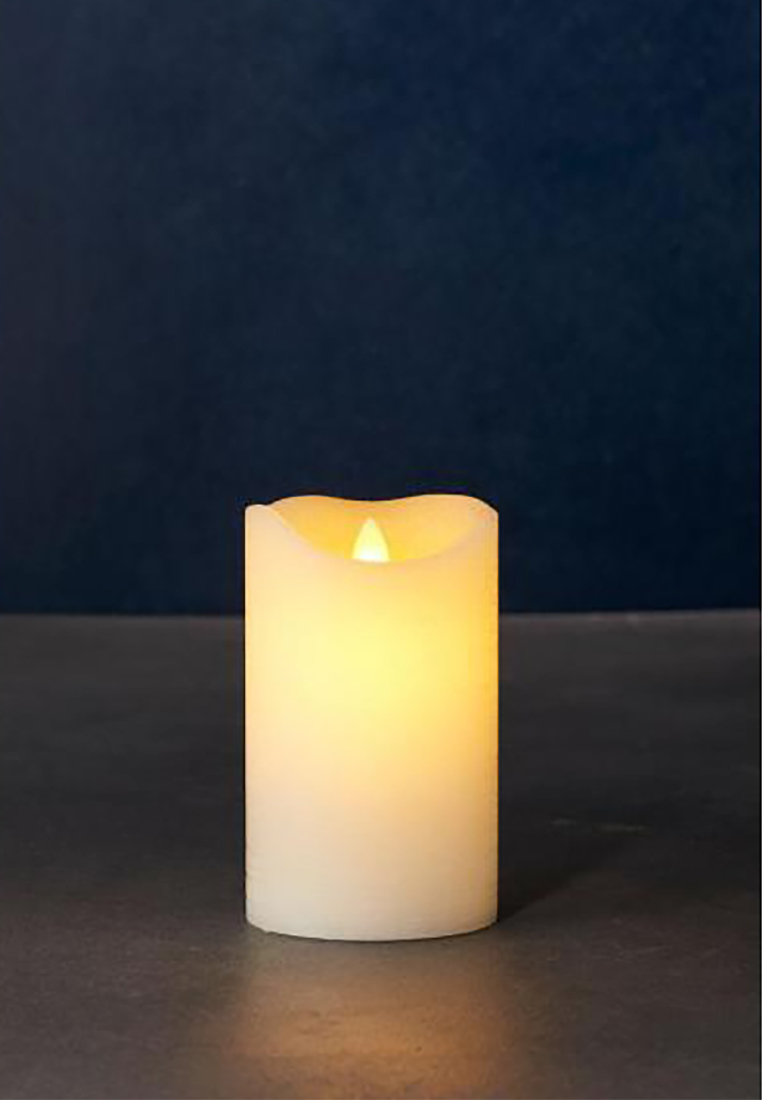 58437184_xxl Sirius LED-Kerze Sara Exclusive 7.5 cm x 12.5 cm, Beige