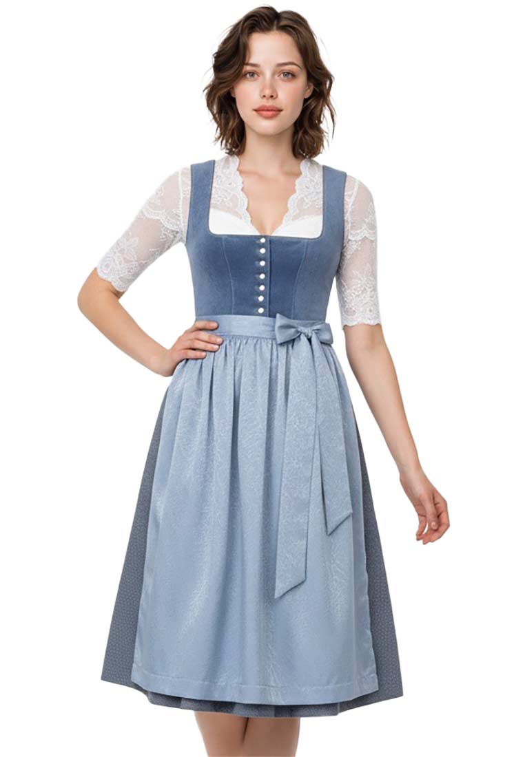 Dirndl Petersdorf blau 70cm