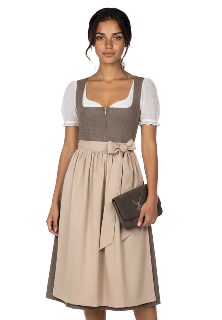 Dirndl Sauerlach mondgrau 70cm