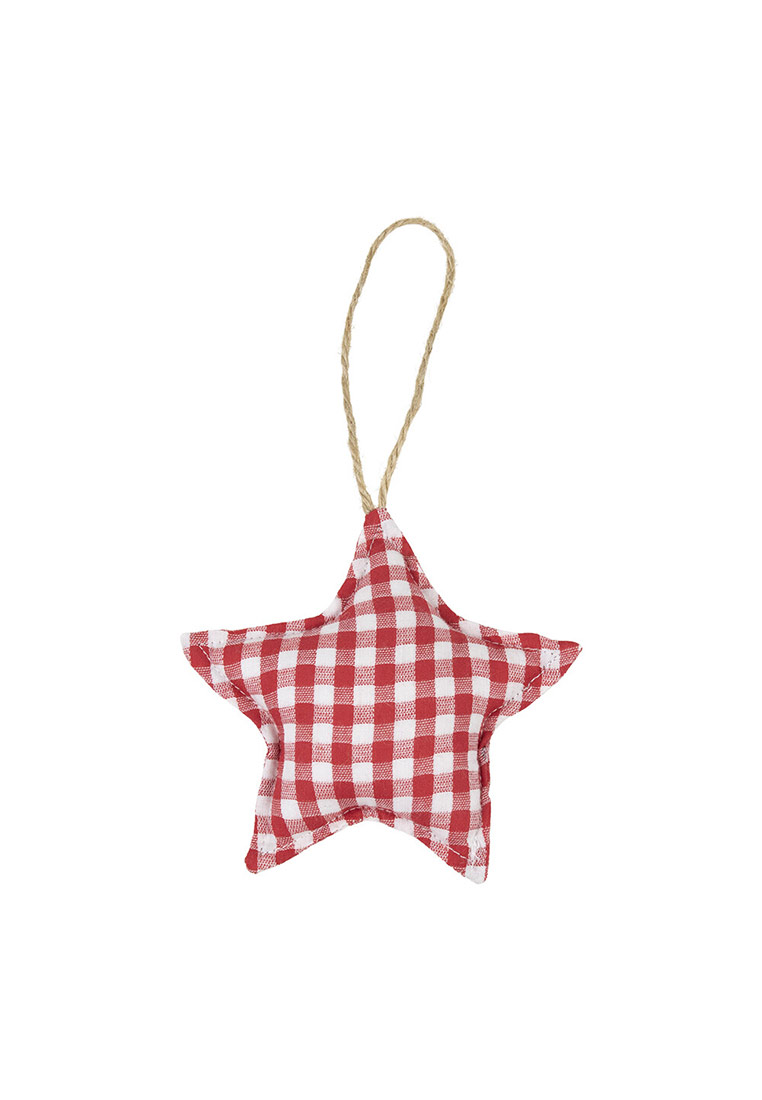 Hängedekoration Baumwollstern rot 16cm Hängedekoration Baumwollstern rot 16cm