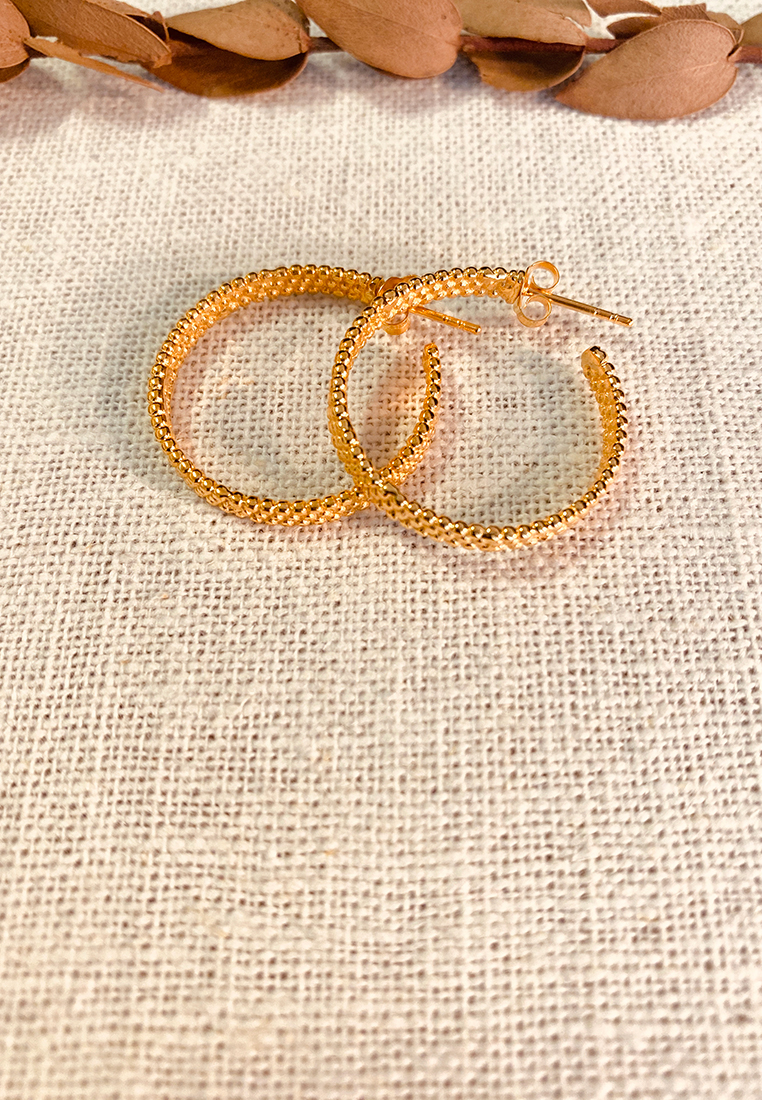 Creolen Ella Gold mittel 