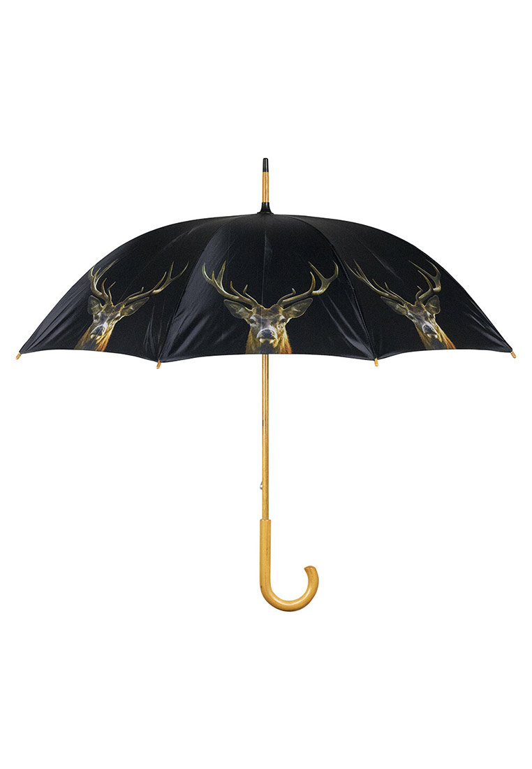 Regenschirm Rothirsch schwarz 105 cm