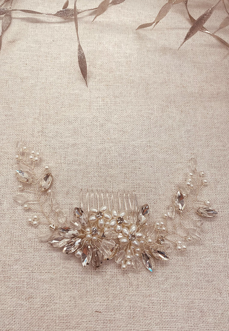 Haarschmuck Perlblumen Haarschmuck Perlblumen