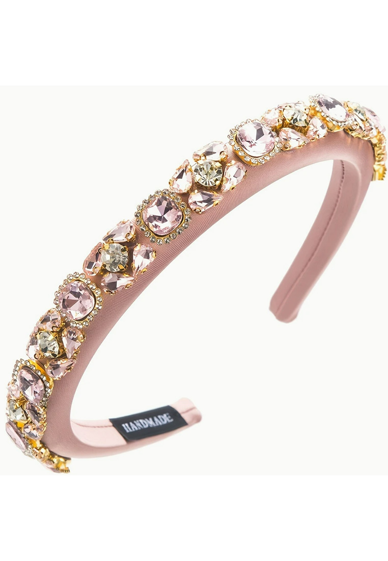 Strass Haarreif rosa
