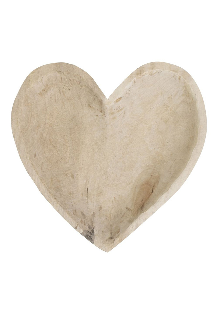 Holzschale in Herzform Gross  