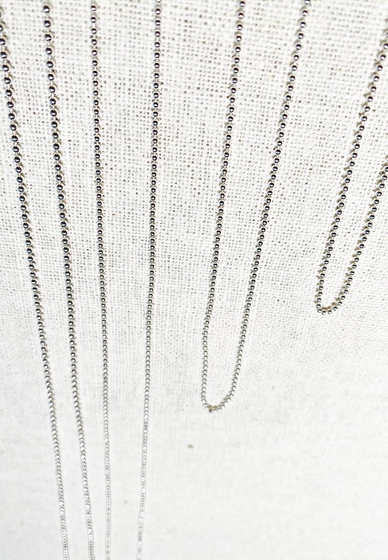 Kugelkette Silber 80 85-90cm Kugelkette Silber 80 85-90cm