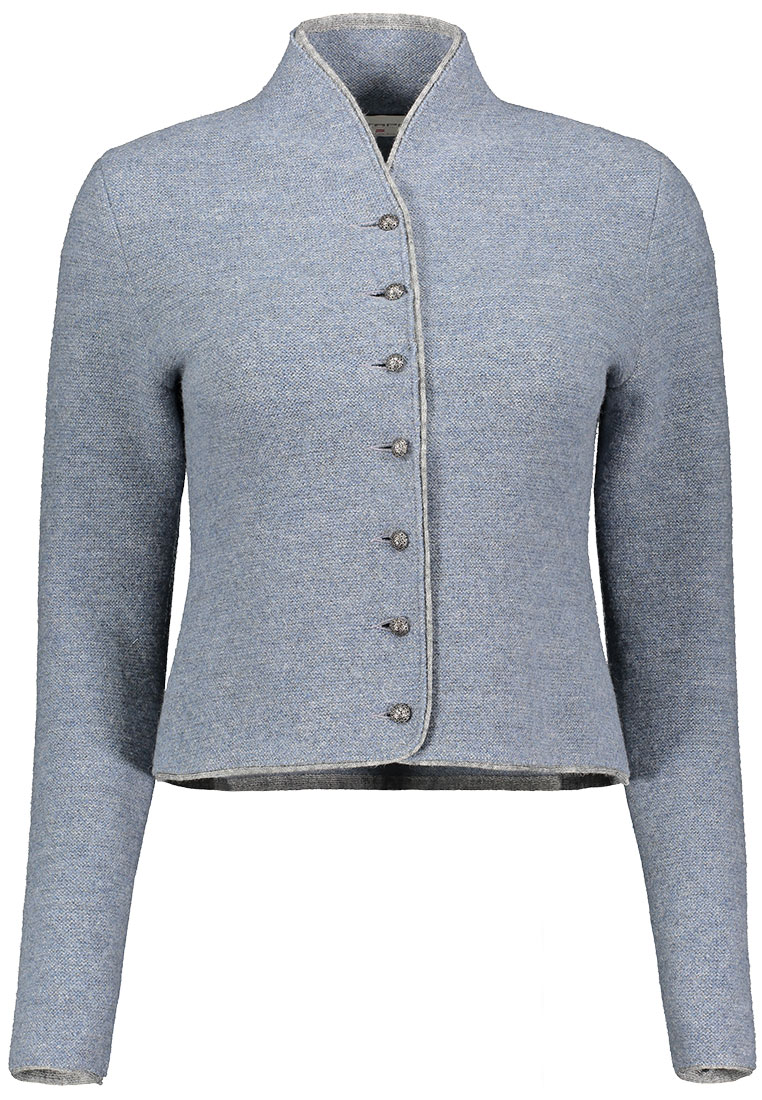 Trachtenstrickjacke Dorika rauchblau