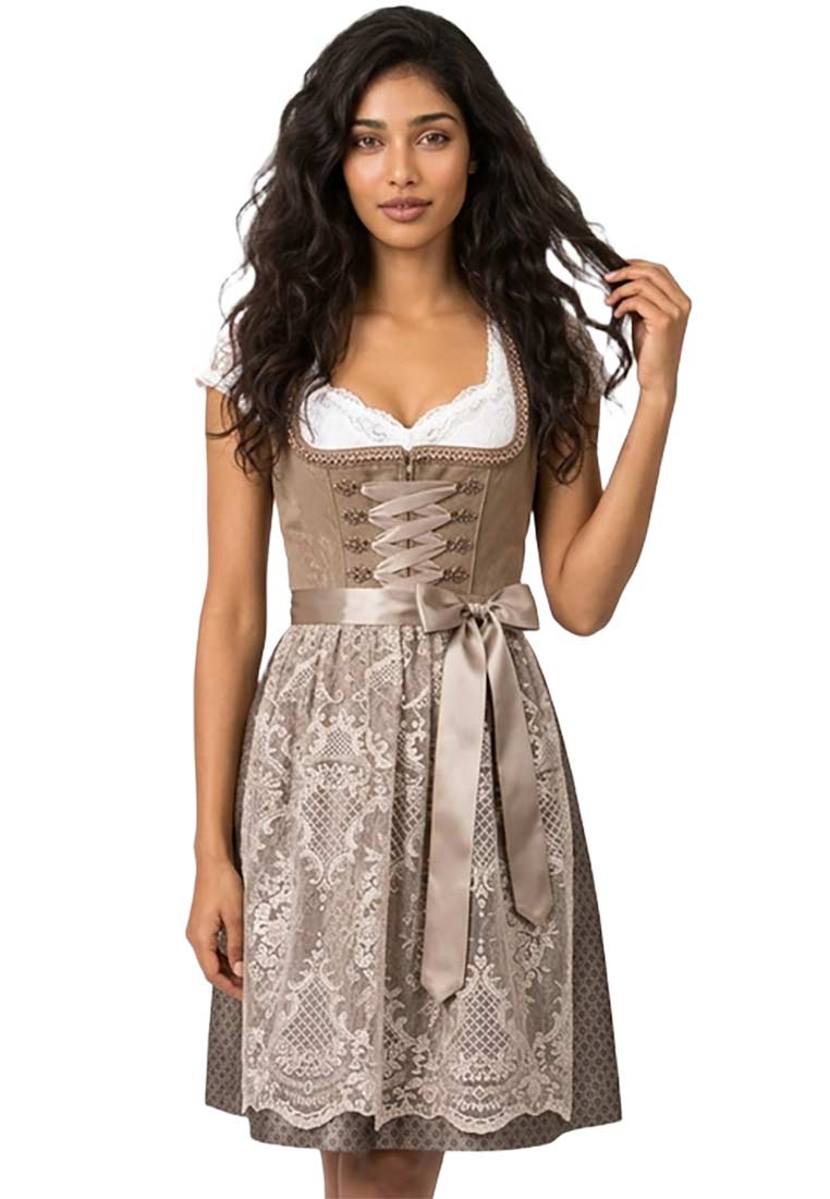 Dirndl Loredana taupe
