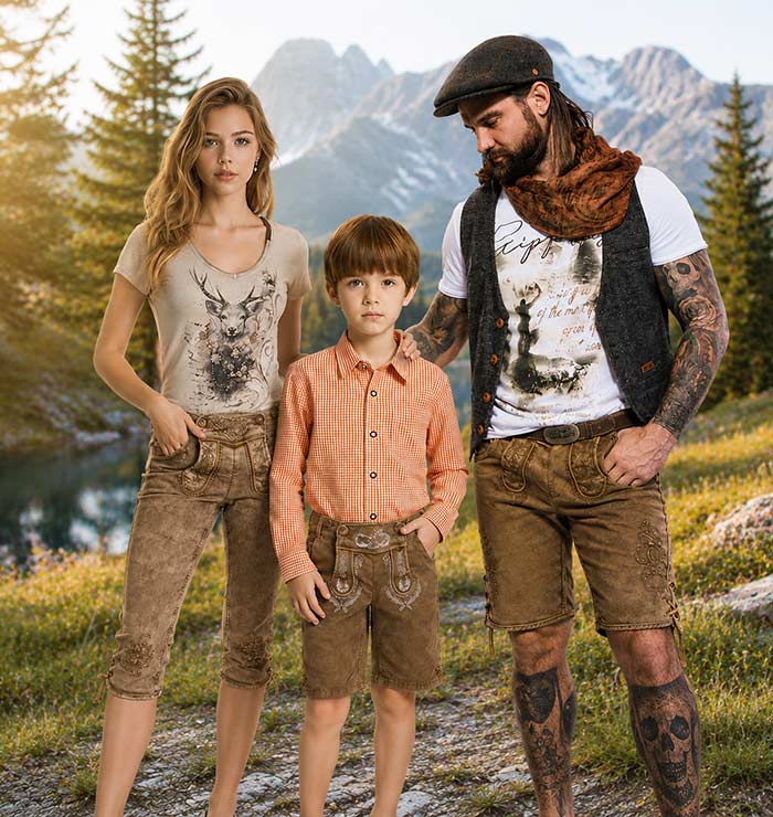 Trachtenjeans – die bequeme Alternative zur Lederhose für die ganze Familie