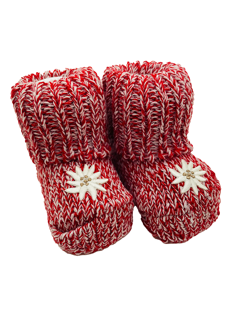 Babyschuh Edelweiss rot