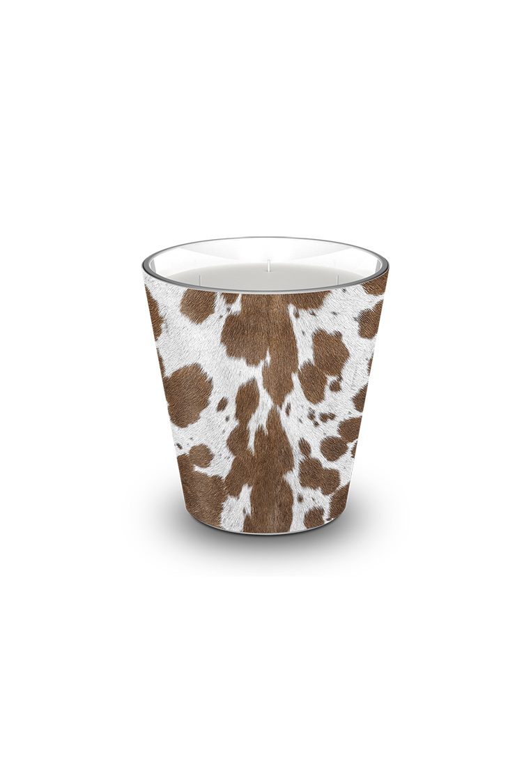 Duftkerze mittel Kuh – Orangenblüte / Lavendel / Zitrone