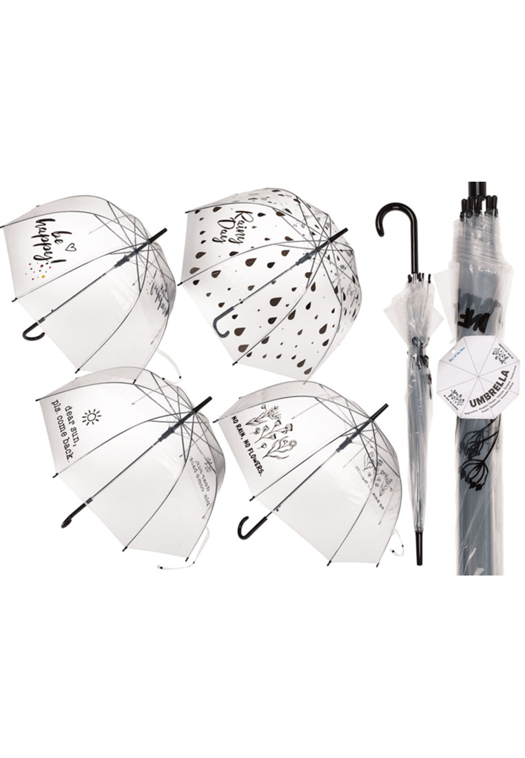Kuppel-Regenschirm mit Spruch Kuppel-Regenschirm mit Spruch