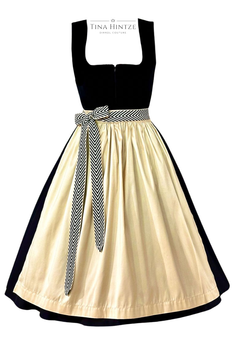 Tina Hintze Dirndl Sara samt schwarz 