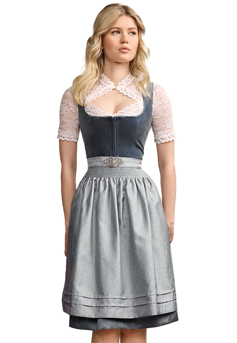 Dirndl Aurela hellblau 60cm