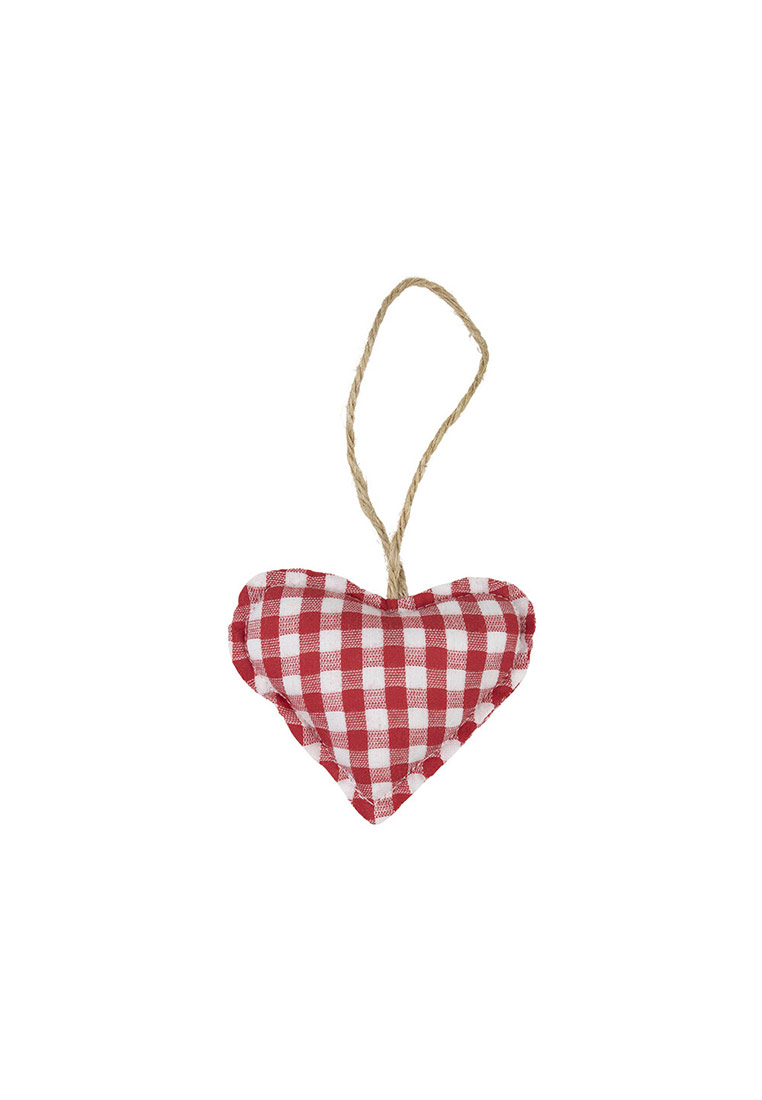 Hängedekoration Baumwollherz rot 10cm Hängedekoration Baumwollherz rot 10cm
