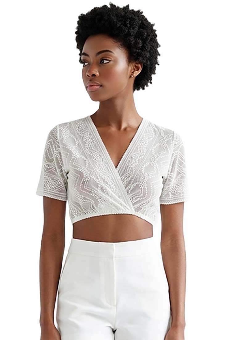 Dirndlbluse Pia off white