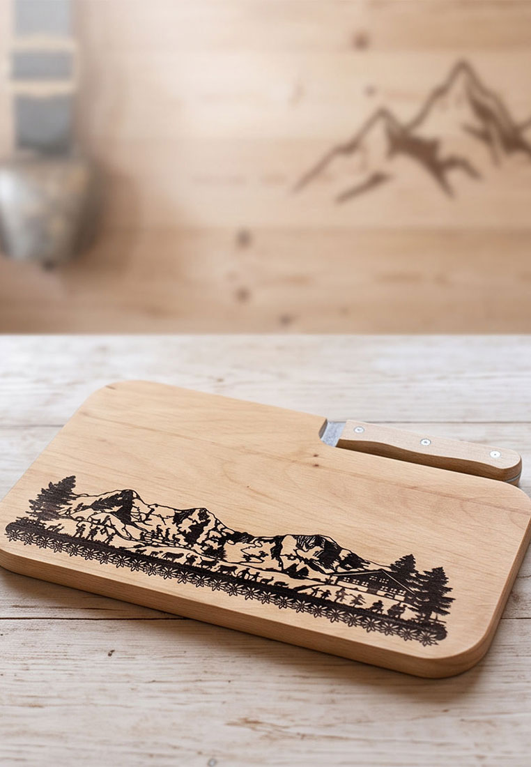 TRENDFORM Schneidebrett SWISS TRADITION inkl. Messer