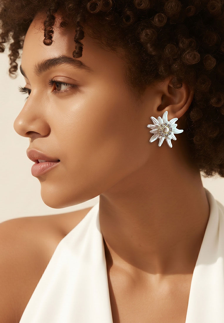 Edelweiss Ohrstecker