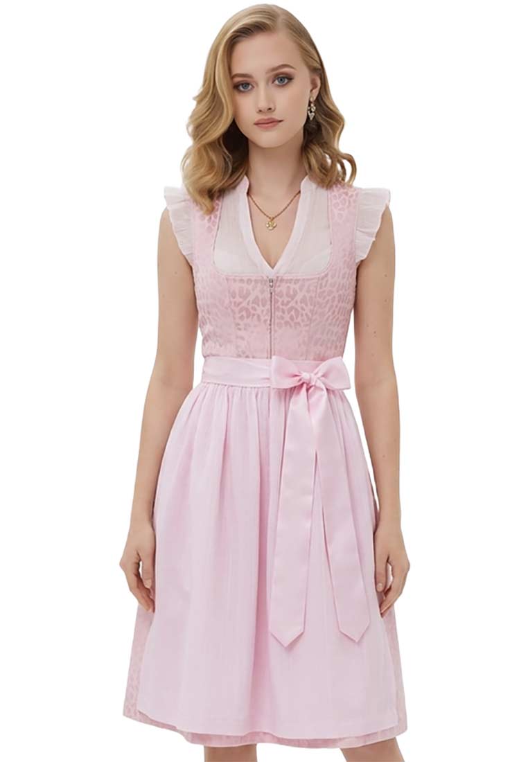 Dirndl Leo Look puderrosa