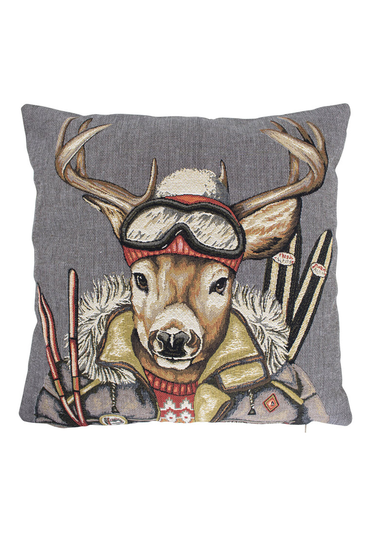 Gobelinkissen Skifreunde 45x45cm