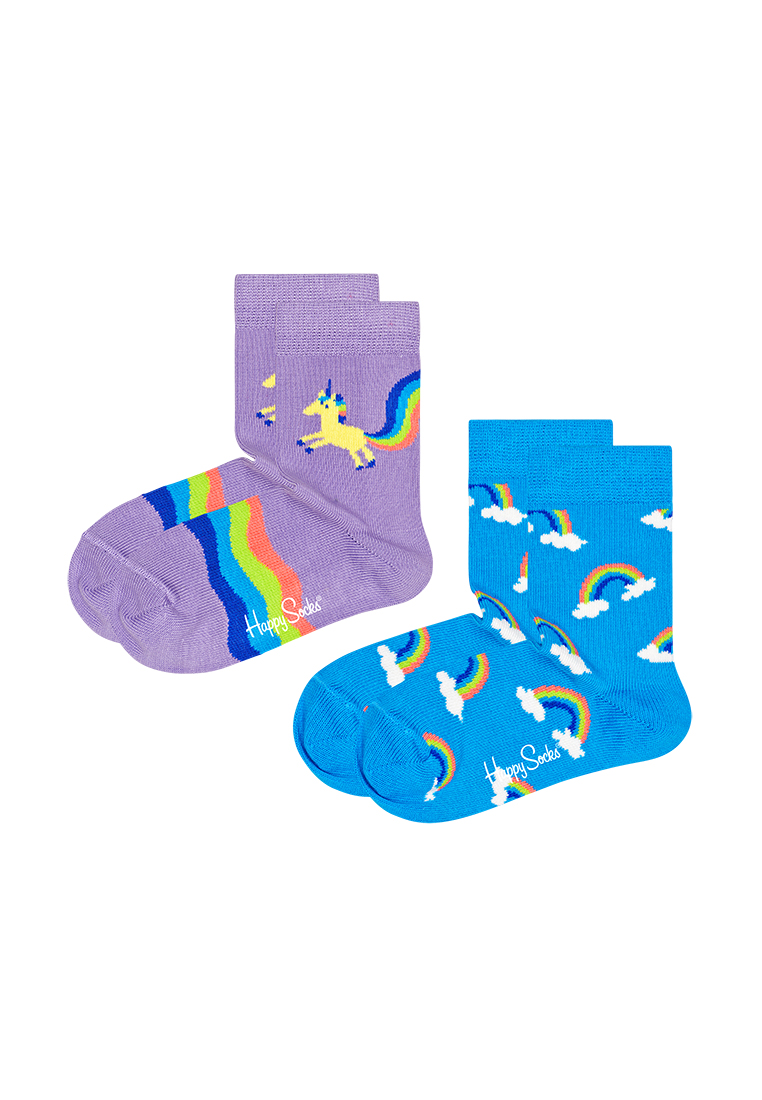 2-Pack Kids Unicorn&Rainbow Socks