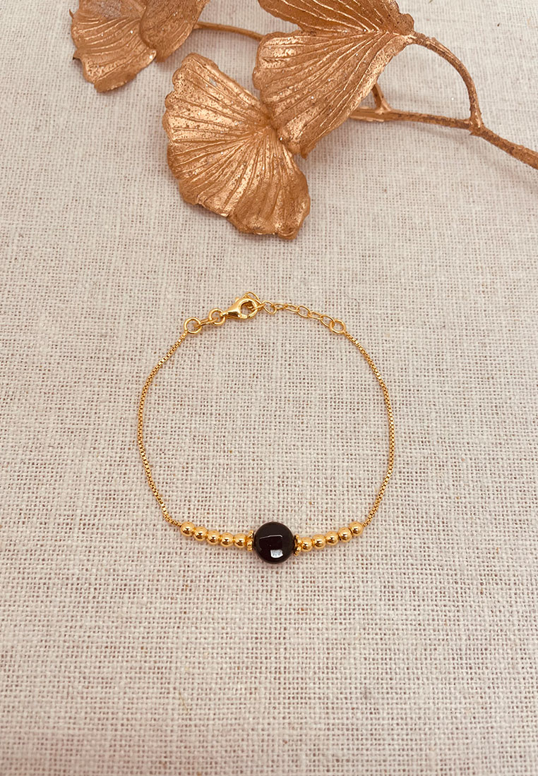 Armband Onyx Gold Armband Onyx Gold