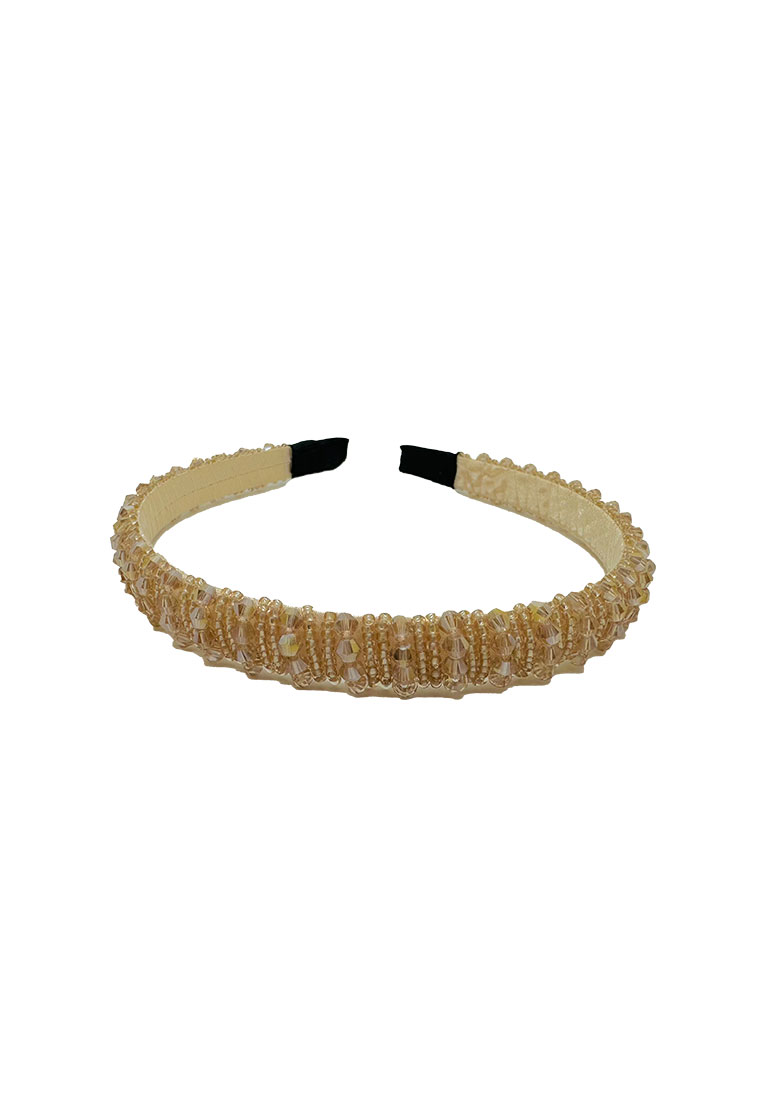 Glitzerhaarreif beige Glitzerhaarreif beige